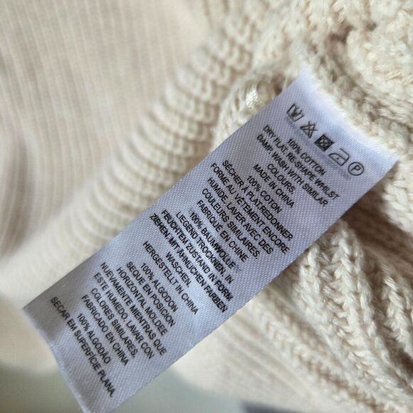 EUC FRENCH CONNECTION COTTON BOATNECK LOOSE FITTING PULLOVER SWEATER SZ M - Picture 12 of 14